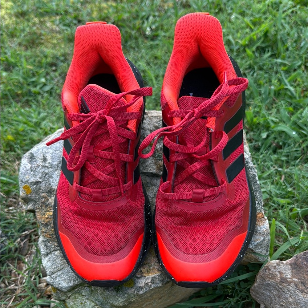 Red and Black Athletic Sneakers